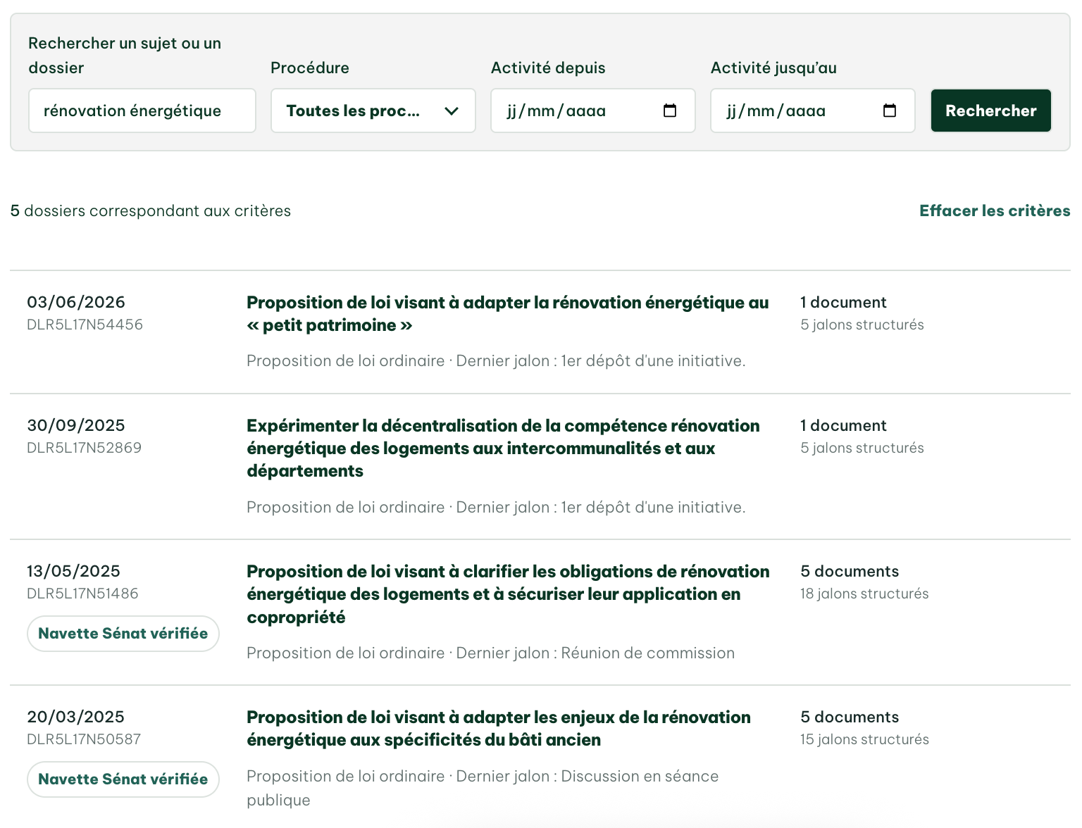 Aperçu Boussol — la recherche
